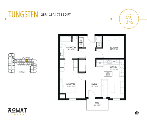Tungsten floorplan