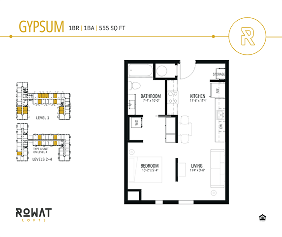 Gypsum with Alcove floorplan